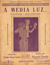 Fugaz Bombardeo Espere A media luz. Tango (1924)