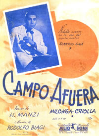 Campo afuera. Milonga (1939)